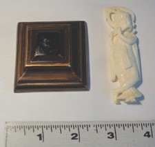 Nice Small Antique Carved Ivory Krishna Hindu Figure picture