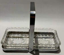 Vintage Relish Server With 2 Glass Compartments picture