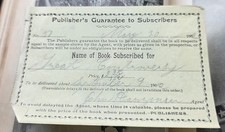 Vintage 1900 (1902) Original Book Receipt - Thrilling Stories Of The War picture