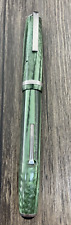 Vintage Esterbrook Fountain Pen Jade Green Marble USA 9556 Nib Untested picture