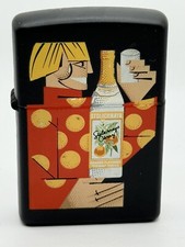 Vintage 1997 Stolichnaya Orange Vodka Black Matte Zippo Lighter NEW Stoli picture