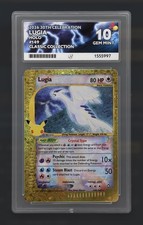 Pokémon 30th Celebration Lugia Holo 149/147 ACE Grading 10 Gem Mint Gold picture