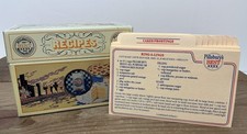 Vintage 80’s Pillsbury's Best - Heritage Metal Recipe Box w Recipes & Dividers picture