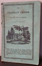 1840s The Franklin County MA Primer Spelling Reading Greenfield Mass Antique picture