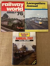 Steam Train Annual Hardback Bundle X 3, 1970 1976 1987, Railway World picture