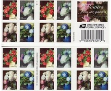 2016 Flowers From Garden,5 Booklets 100 Pcs MNH Self-Adhesive Unused picture