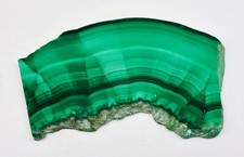 296 Ct 4X44X80 mm Natural Designer Malachite Rough Polish Slice Gemstone MJ-346 picture