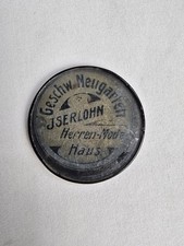 Antique German Advertising Pocket Mirror Neugarten Bros. Clothing Store c1900's picture