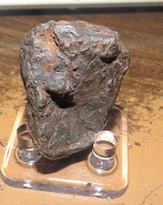 51 gm . CANYON DIABLO IRON METEORITE  TOP GRADE ARIZONA STAND USA PATINA picture