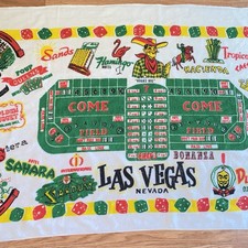 Vintage Las Vegas Nevada 30x60 Beach Towel with Retired Casinos by Sherry Lots picture