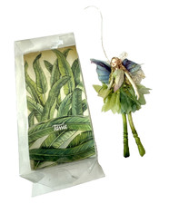 Tassie Design Fairy Elf Green Mermaid Wing Woodland Girl Handmade Thailand picture