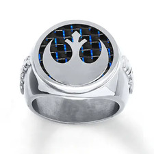 Men's Star Wars Ring Rebel Alliance Stainless Steel Size 10 picture