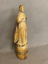 antique poly chrome Wooden Christian Figure late seventeen to eighteenth century picture