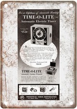 1951 Time o lite Vintage Film Camera Advertisement Retro Look Metal Sign C1749 picture