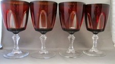 CRISTAL D'ARQUES DURAND GOTHIC WATER/WINE GOBLET- SET 4 picture