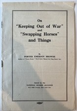 Pro Charles Evans Hughes Pamphlet From 1916 Presidential Campaign picture