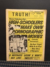 1968 Jan TRUTH Newspaper Vol. 1 No. 1, HS Kids Make Porn, Raquel Welch (10T-2) picture