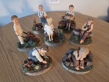 Lot 7 Vintage Virtues Figurines Caring Honesty Peace Caring Killip Demdaco picture