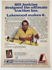1976 Mr. Gasket Print Ad Lakewood Traction Bars Bill Jenkins picture