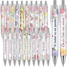 Sayglossy 24 Pcs Spanish Christian Ballpoint Pens for Women Spanish Bible Ver... picture