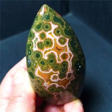 Rare 157G Natural Polished Orbicular Ocean Jasper 8th Vein Reiki Healing CB1128 picture