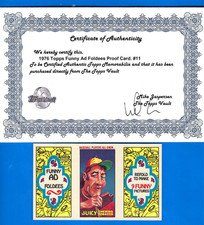 TOPPS VAULT TEST ISSUE FUNNY AD FOLDEES PROOF (LATER RELEASED AS MAD AD) #11 picture