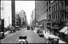 Spring Street looking north from Eighth Street 1924 California Old Photo picture