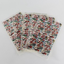 Lot Of 6 Vtg England Diecut Scraps MLP No 970 Santa Old St. Nicholas Sheet Paper picture