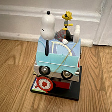 Westland Giftware Peanuts Snoopy & Woodstock Car Resin Figurine 6in #8639 picture
