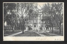 Pontiac IL Illinois State Reformatory Prison 1907 Flag Cancel Postcard Toulon picture
