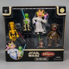 NEW Disney Theme Park Star Wars Muppets Figure Set Kermit Piggy Gonzo 2008 NIB picture