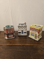 VTG 3pc American Landmarks Collection Porcelain Home Town America Villages picture