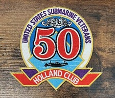 Holland Club US Submarine Veterans 50 Years Service Patch EUC - Never Worn picture