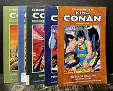 Lot of 5 King Conan & Chronicles of Conan  Dark Horse Softcover Good b16 picture