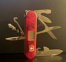 Swiss Army Knife, 25 Functions, Traveller Translucent Red, 1.3705.AVT New In Box picture