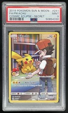 2019 Pokemon Sun & Moon Cosmic Eclipse #241/236 Pikachu PSA 9 picture