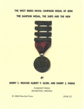 Spanish American War 1898 Sampson Medal Ship History Issue Phase Rolls Book picture