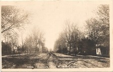 RESIDENCE STREET c1910 woodward ia real photo postcard rppc iowa house history picture