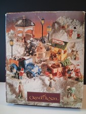Grandeur Noel Snowflake Village Christmas 17 Pc Resin Accessory Set Vintage picture