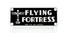 Boeing B-17 Flying Fortress Instrument Panel Placard, WWII Aviation PLA-0106 picture