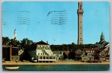 1958 Waterfront Provincetown Cape Cod Massachusetts MA Posted Postcard L1 picture