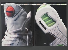 1990 PRINT AD Reebok Basketball Sneaker
