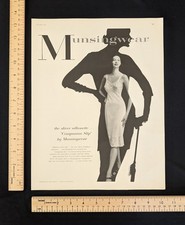 Vintage 1955 Munsingwear Companion Slip B&W Print Ad Full Page 1950s Original picture