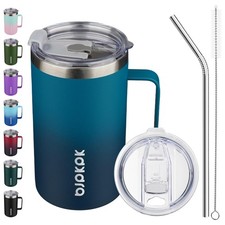 BJPKPK 25oz Insulated Coffee Mug with Handle, Stainless Steel 25 Ounces, Vast picture