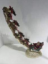 Vintage Jaimy Christmas Santa Sleigh + Flying Reindeer 17