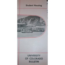 Vintage 1954 University of Colorado Bulletin Student Housing Boulder Booklet picture