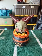 Bethany Lowe Johanna Parker Halloween Frankie’s Bride Candy Bowl Retired 2019 picture