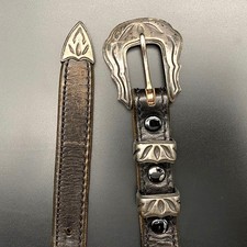 Vintage Chacon Sterling Silver Belt Buckle 3/4
