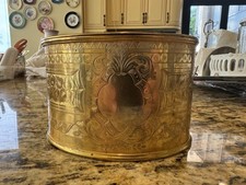 James Deakin & Sons Antique Copper Brass Electroplated Biscuit Barrel Victorian picture