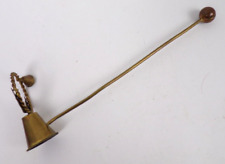 Vintage Christmas Brass Candle Snuffer Wreath Bell Design 8